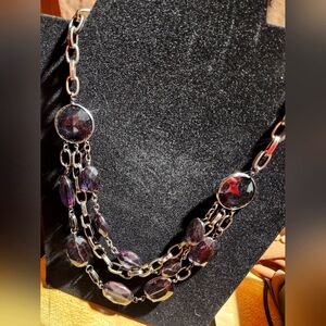 Elegant Purple Chain Necklace (4 For $25)